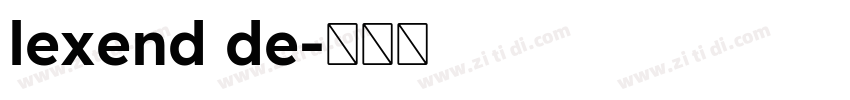 lexend de字体转换